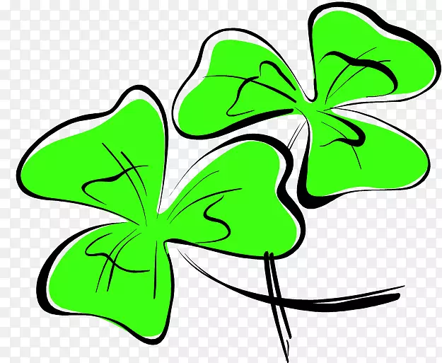 圣帕特里克节3月17日爱尔兰人德鲁伊花瓣圣帕特里克节