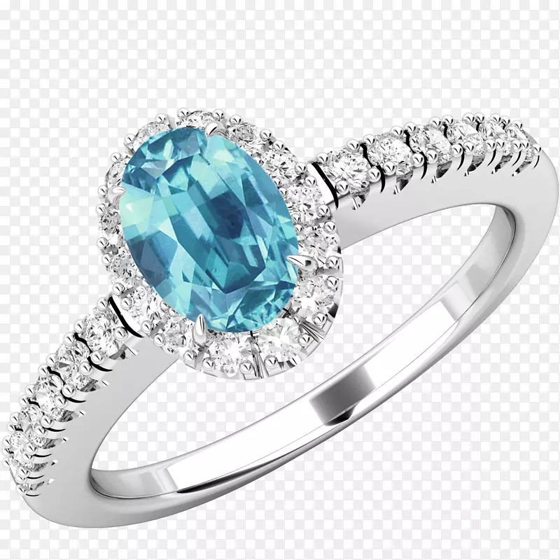钻石戒指金宝石蓝宝石-钻石