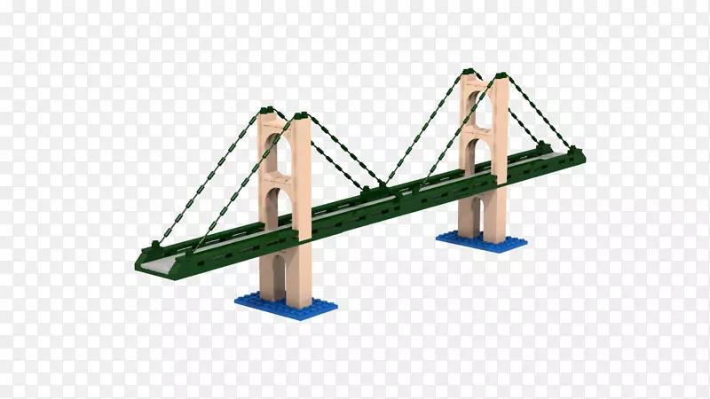 Mackinac桥乐高理念悬索桥-桥