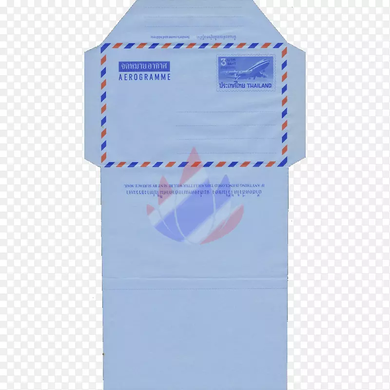 纸印航空图文泰国邮票