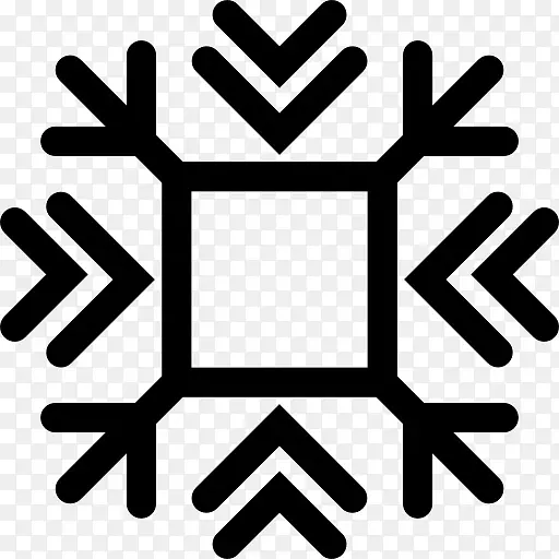 雪花计算机图标符号雪花