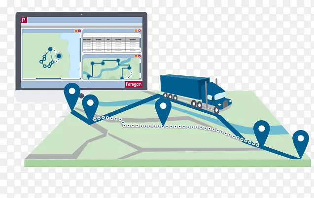 车队管理软件路由系统-卡车