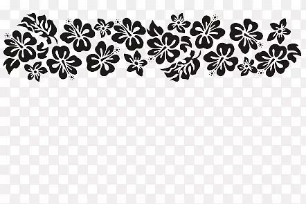 夏威夷花卉装饰图案-花卉
