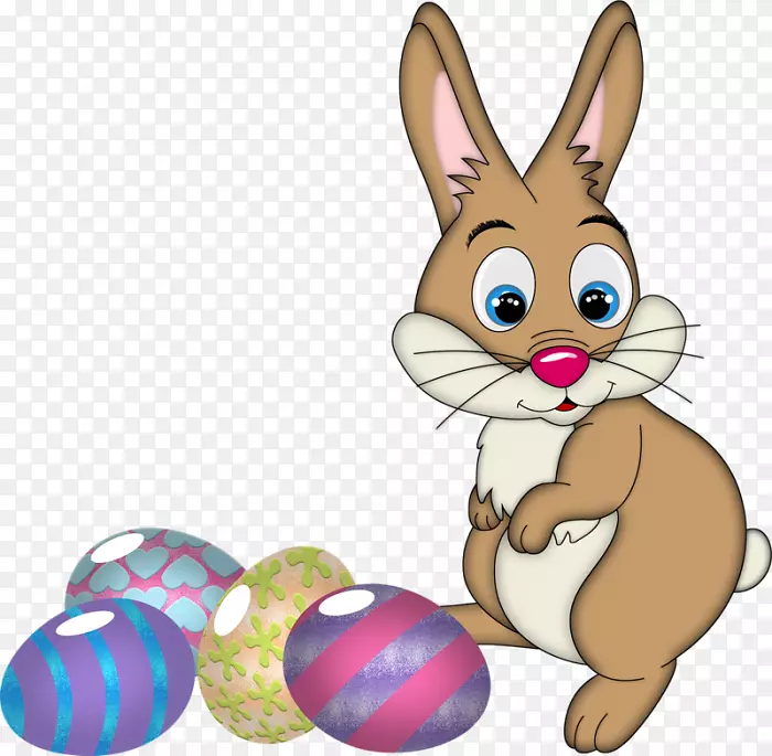 复活节兔子国内兔子复活节彩蛋剪贴画-复活节