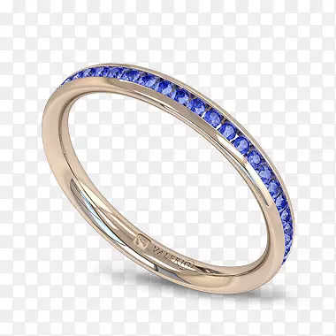 蓝宝石结婚戒指永恒订婚戒指蓝宝石