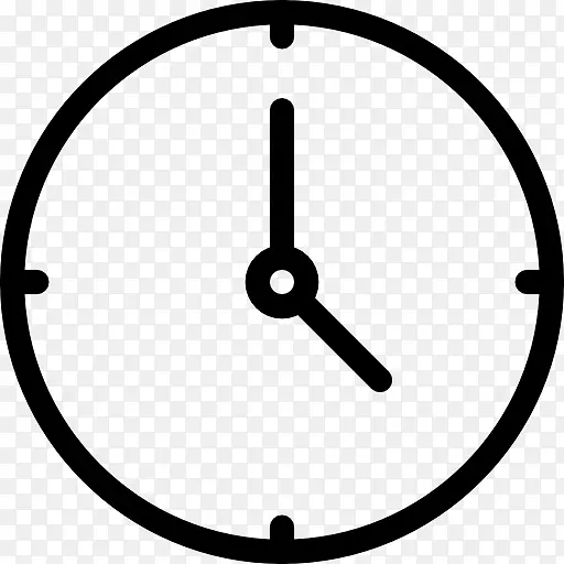计算机图标符号时间和考勤时钟符号