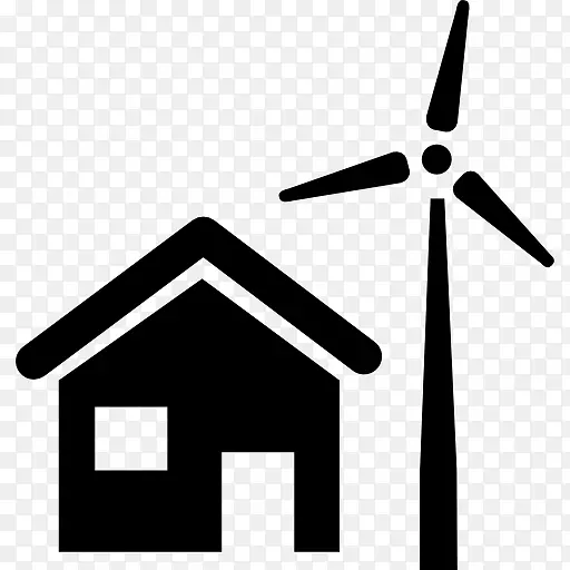 电脑图标农村风车房