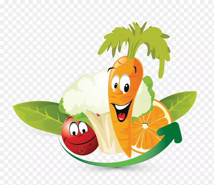 叶菜混合蔬菜汤水果标志-蔬菜