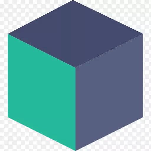 计算机图标立方体形状立方体
