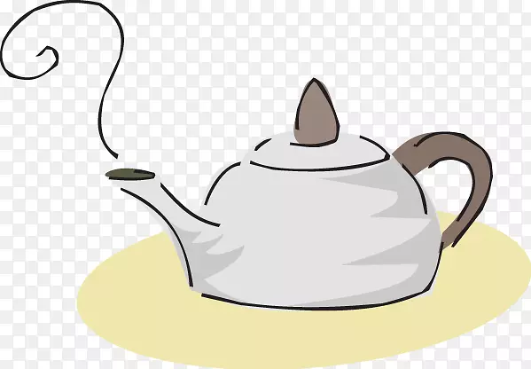 壶茶壶卡通剪辑艺术水壶
