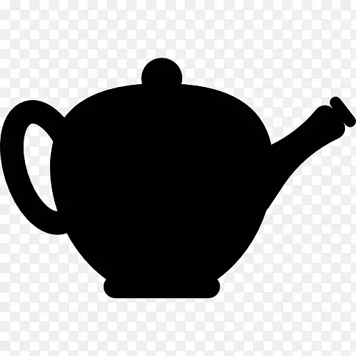 茶壶轮廓茶杯-茶