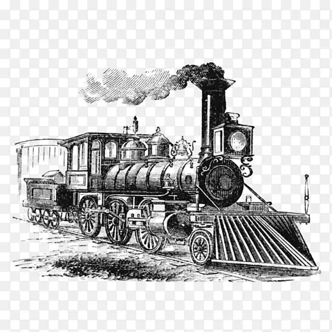 铁路运输蒸汽机车牵引列车