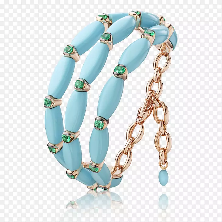 绿松石手镯珠宝项链金首饰