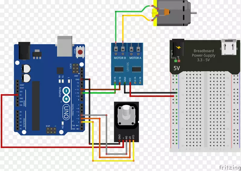 Arduino传感器旋转编码器伺服电动机电位器