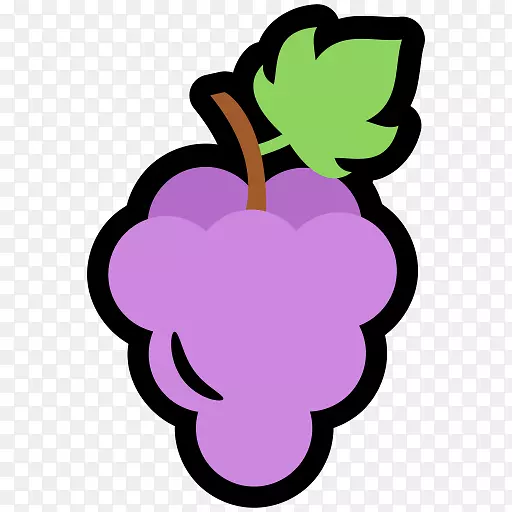 水果电脑图标葡萄剪贴画-葡萄