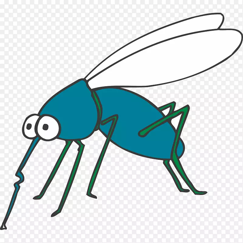 蚊虫着色书蝴蝶蚂蚁-蚊子
