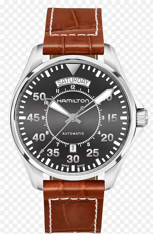汉密尔顿卡其航空飞行员汉密尔顿手表公司自动手表珠宝手表