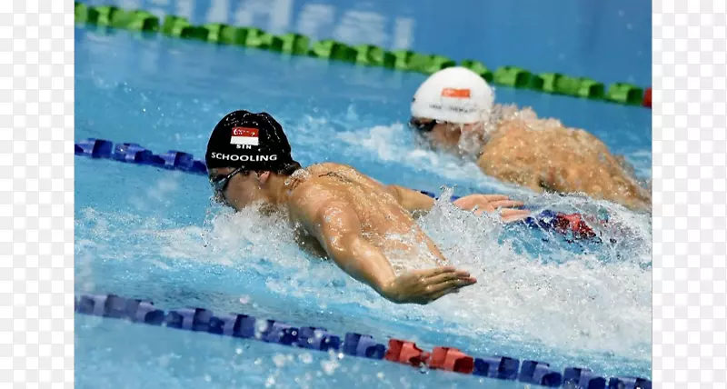 混合泳游泳运动员自由泳水球帽游泳