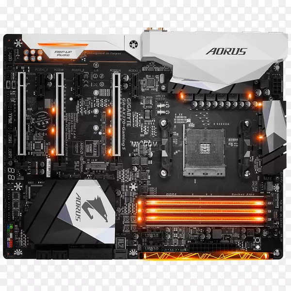 套接字AM4千兆字节ga-ax370-游戏5主板千兆字节技术Aorus