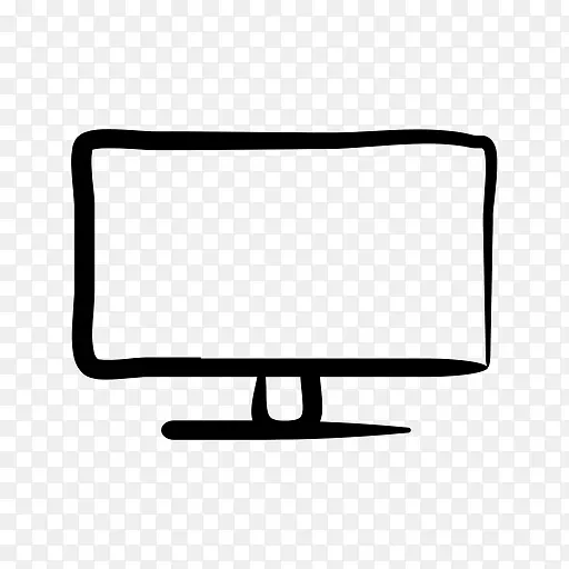 电脑监控电视电脑图标绘图-电脑