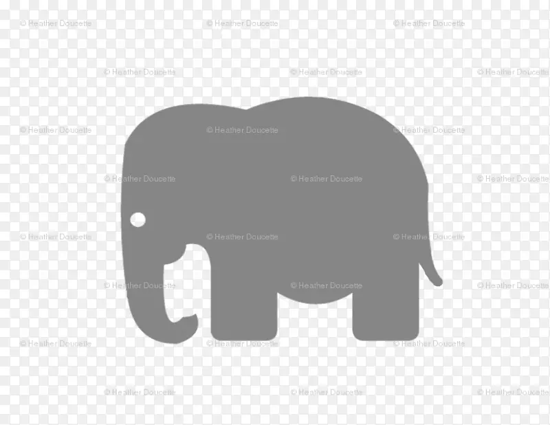 印度象非洲象明信片Zazzle-大象