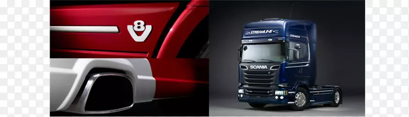 Scania ab轿车V8引擎汽车尾部制动轻型车