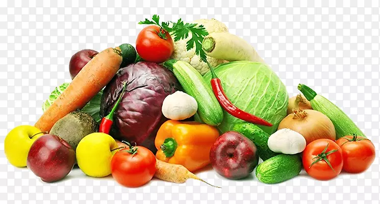 炒饭、蔬菜、水果、剩菜.蔬菜