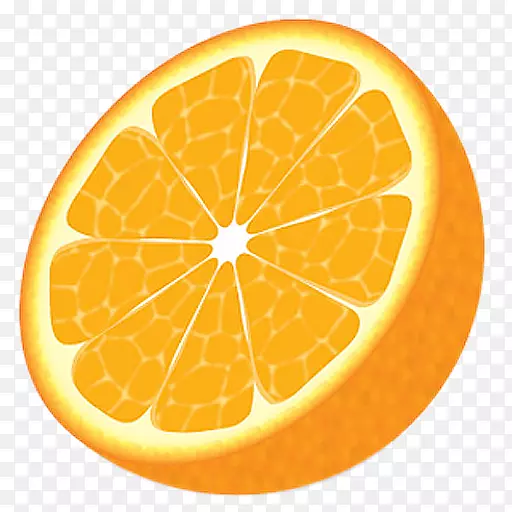 橙片剪贴画-橙色