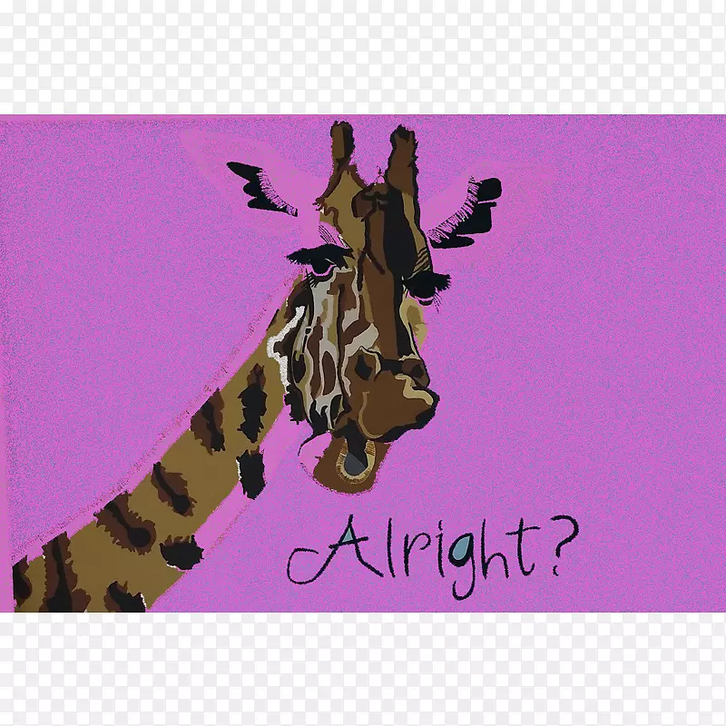 艺术作品长颈鹿YouTube工艺-长颈鹿