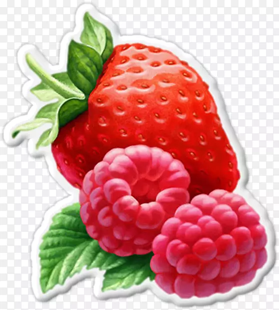 草莓覆盆子加勒比菜印度菜剪贴画-草莓