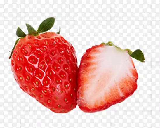 草莓冰淇淋制作食品水果-草莓