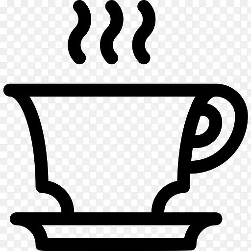 咖啡早餐茶电脑图标喝咖啡