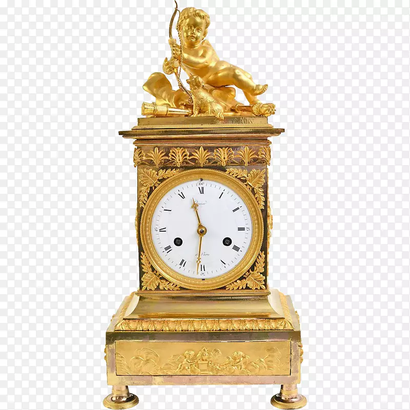 法兰西帝国壁炉钟或莫鲁铜怀表