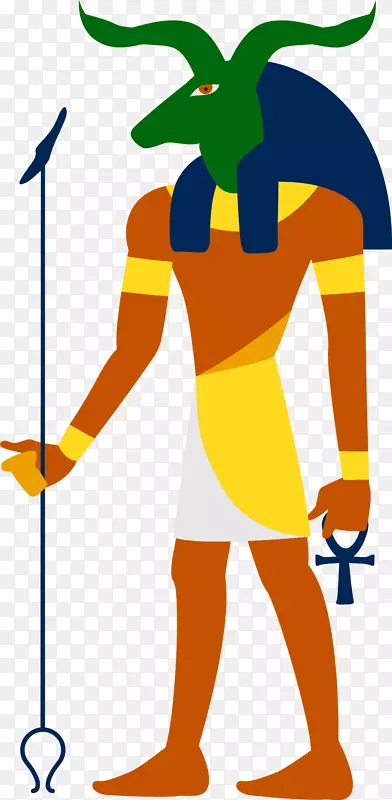 古埃及图特·阿努比之书剪贴画-阿努比斯