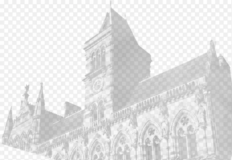 北安普敦会馆中世纪建筑中世纪大教堂立面-大教堂