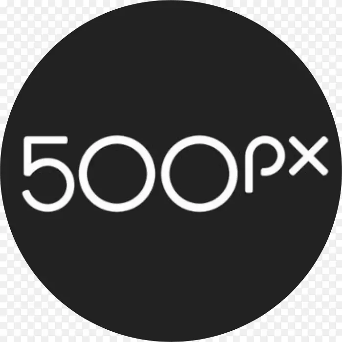 500 px标志摄影社交媒体-设计
