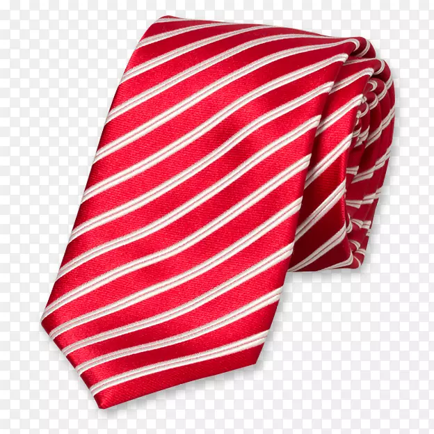 领带红白丝条纹套装