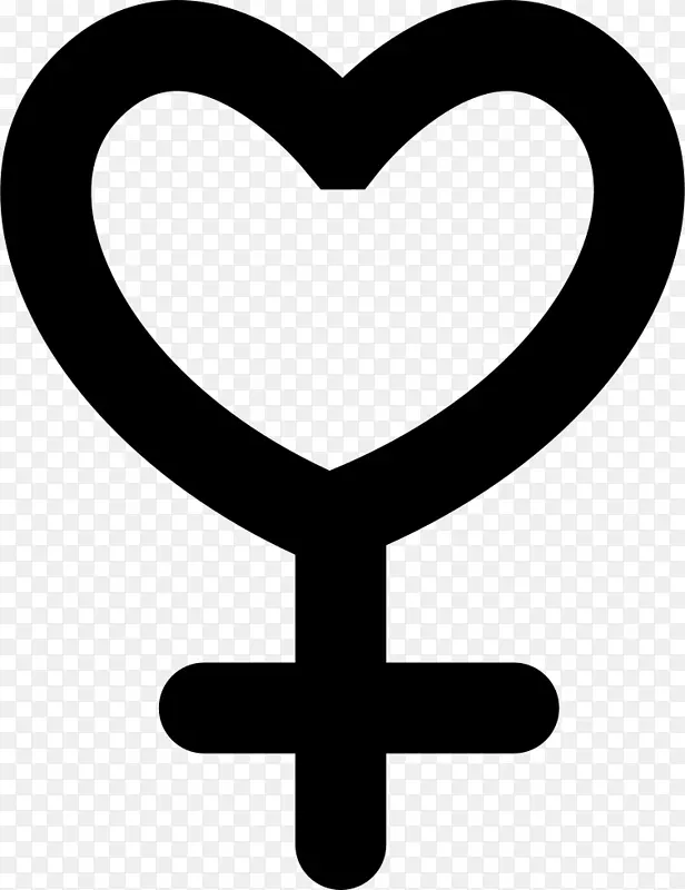 性别符号金星女性标志-金星
