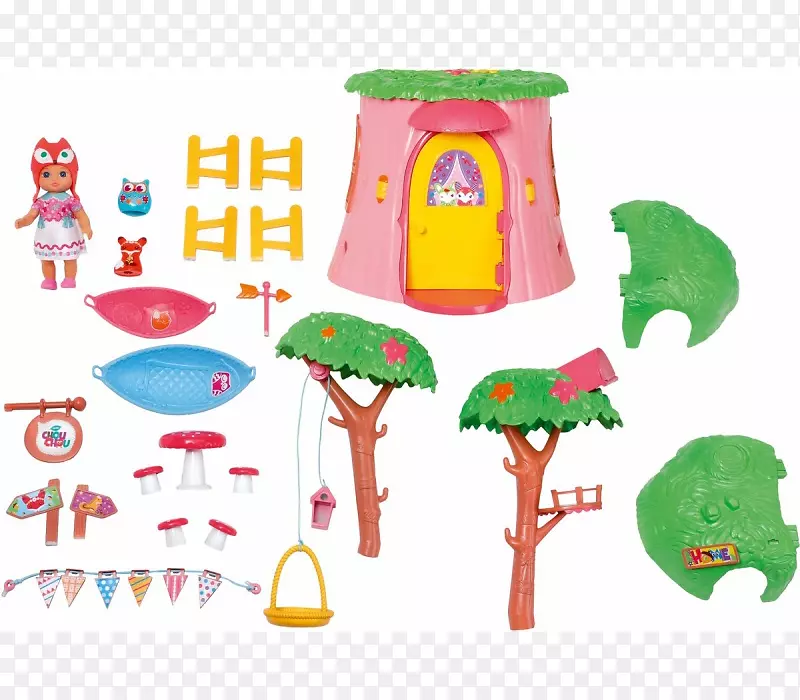 玩具Zapf创造玩偶屋树屋-玩具