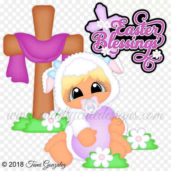 婴儿复活节可爱剪贴画-复活节兔子特克斯霍德