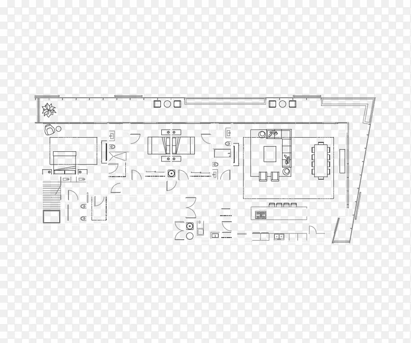 平面图线-萨塔海滩住宅
