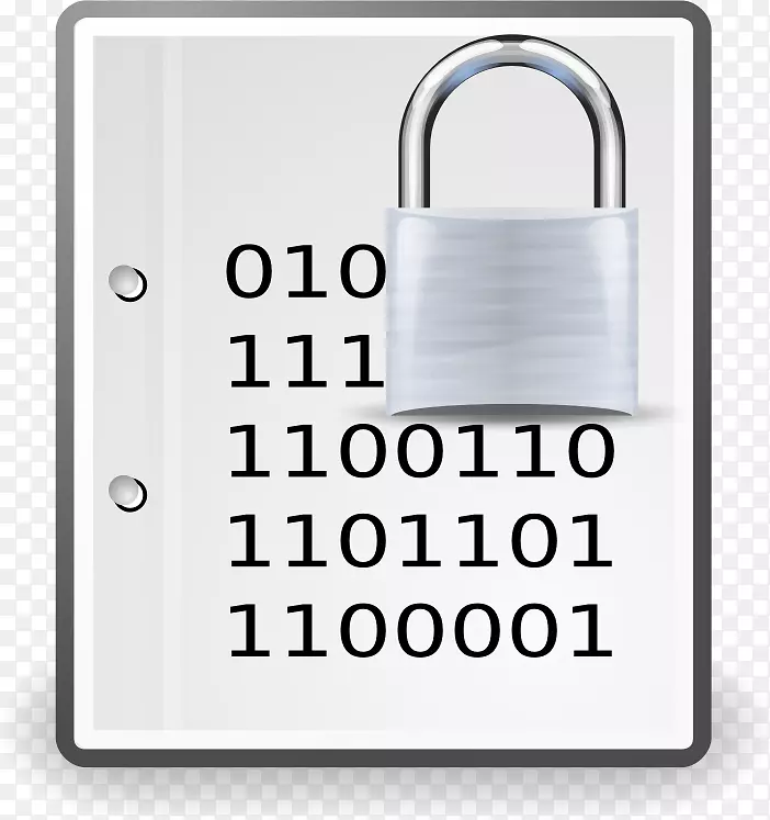 加密文档计算机图标相当好的隐私剪辑艺术基于文档的问题