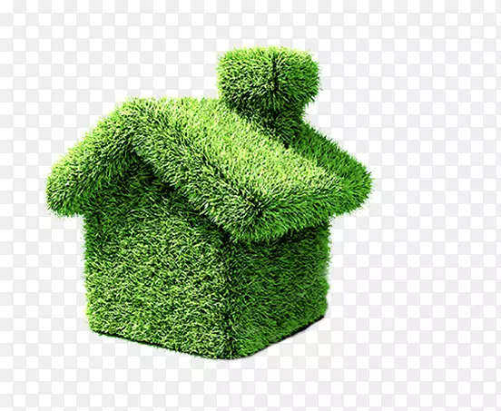环保住宅、绿色家居、自然环境-草地上的房屋PNG图片素材下载_图片编号2159005-PNG素材网