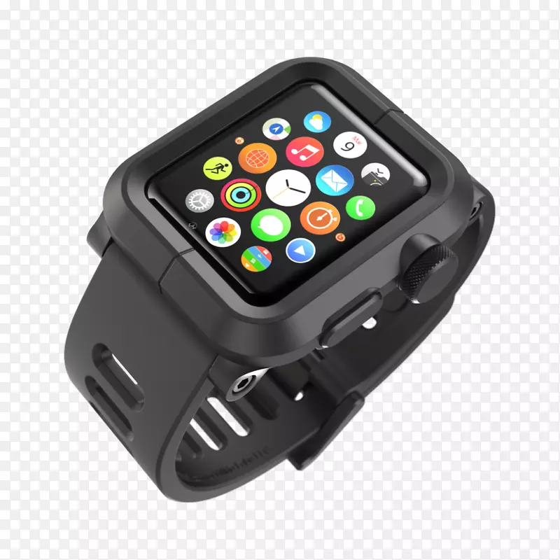 鲁纳蒂克苹果手表系列1-荣耀手机用铝制表壳和硅胶表带