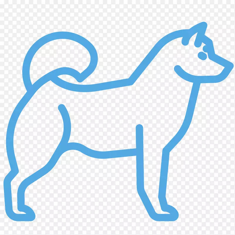西伯利亚哈士奇小狗电脑图标宠物小狗