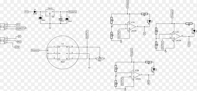 绘制汽车图.电化学气体传感器