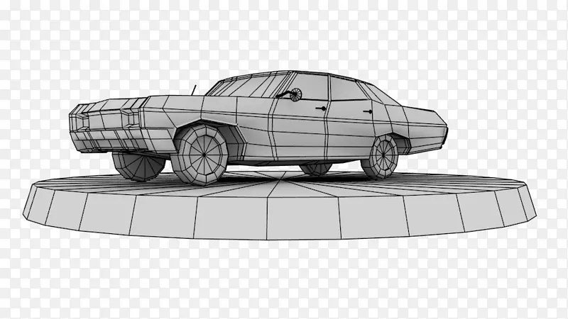 中型轿车模型汽车紧凑型汽车设计手绘车辆