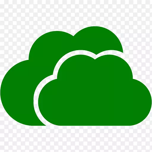 云计算信息技术计算机图标计算机网络绿云