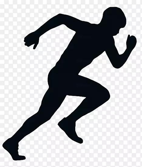 奔驰短跑运动员剪辑艺术跑步者