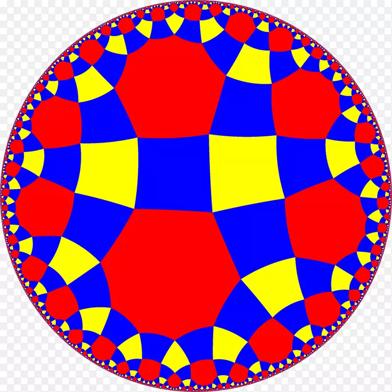 镶嵌顺序-4六角形瓷砖蜂窝均匀镶嵌双曲几何